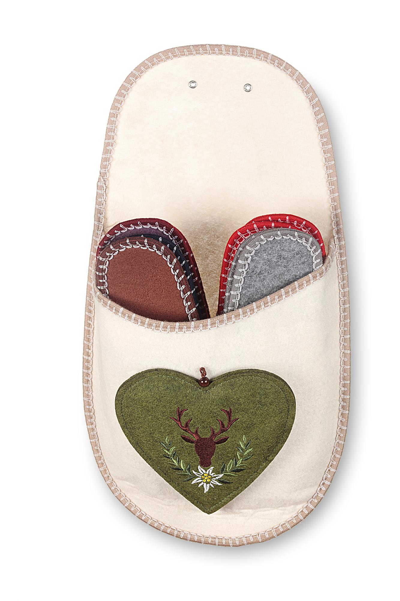 Studio sample of embroidered patch set